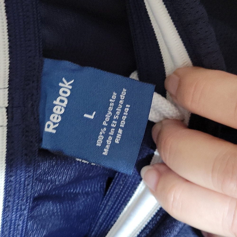 NWOT Navy Reebok Shorts Size L - Picture 3 of 4